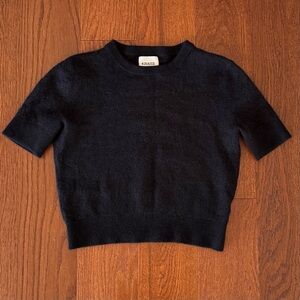 Khaite Black Cashmere Sweater Top size Small
